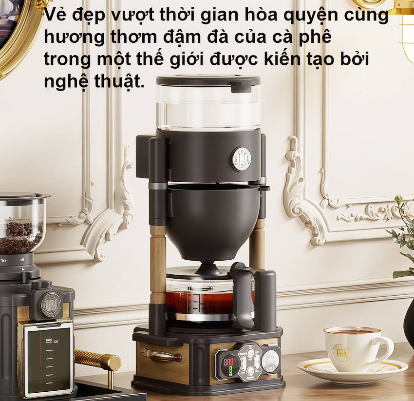 Máy pha cà phê, trà Drip cao cấp - Dòng máy chuyên nghiệp. Thương hiệu Đài Loan Wing Kwong cao cấp WCM-720. HÀNG CHÍNH HÃNG