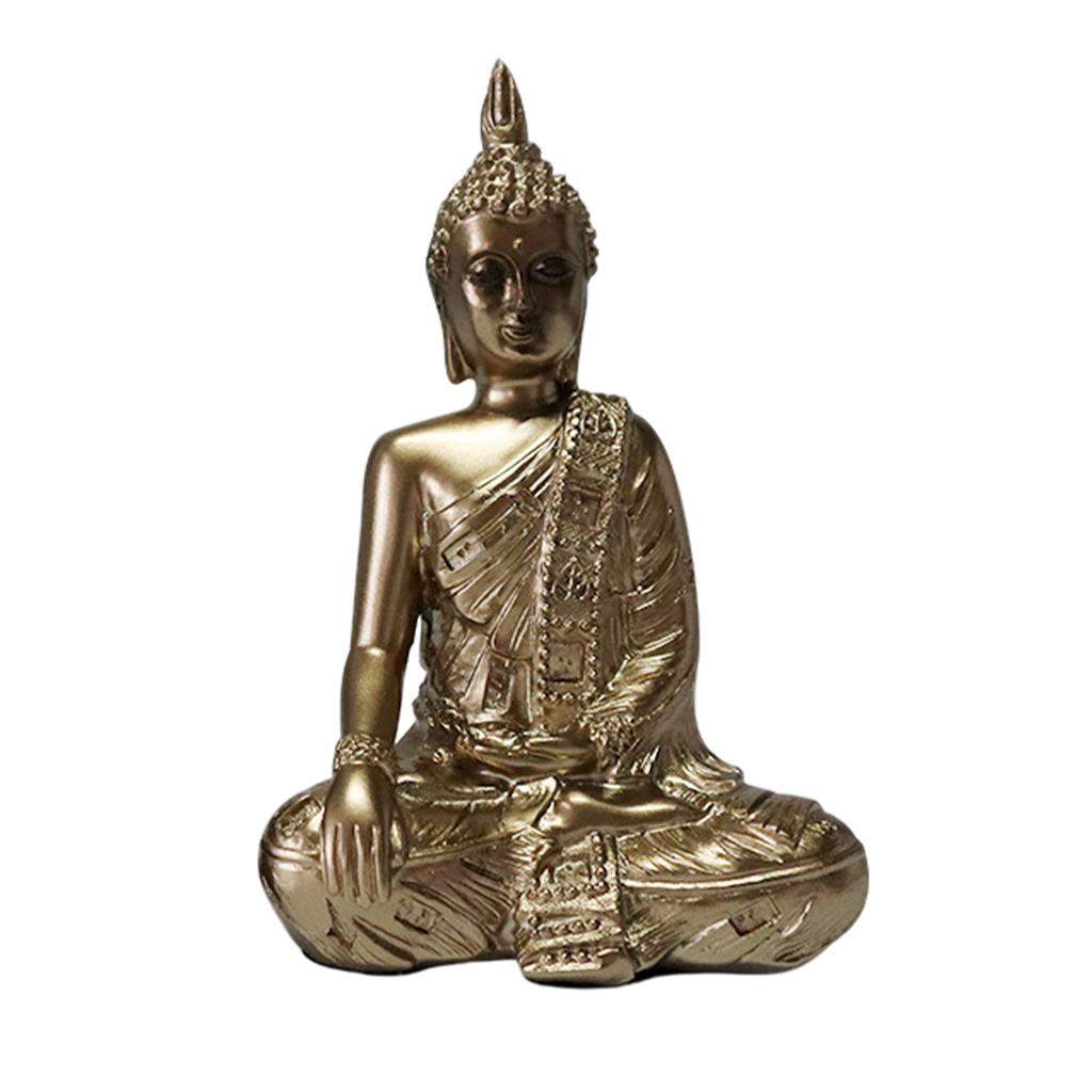 Buddha Statue Buddism Figurines Sculpture Zen Meditation Home Decor