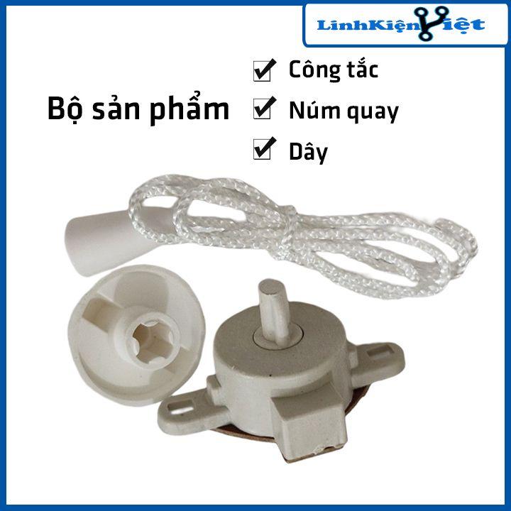 Công tắc 3 số quạt treo tường thay thế hầu hết các loại quạt treo tường dùng công tắc giật dây