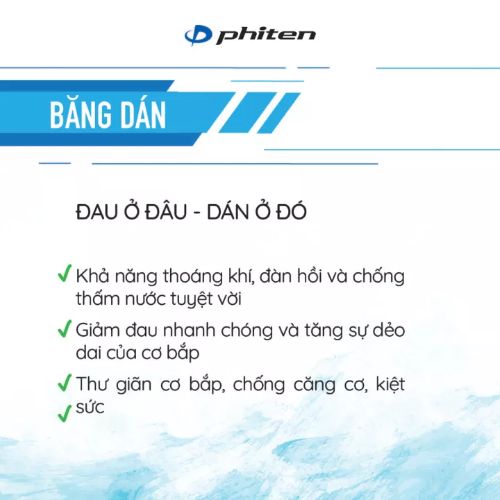 Băng Dán Giảm Đau Tiện Lợi Phiten Titanium Power