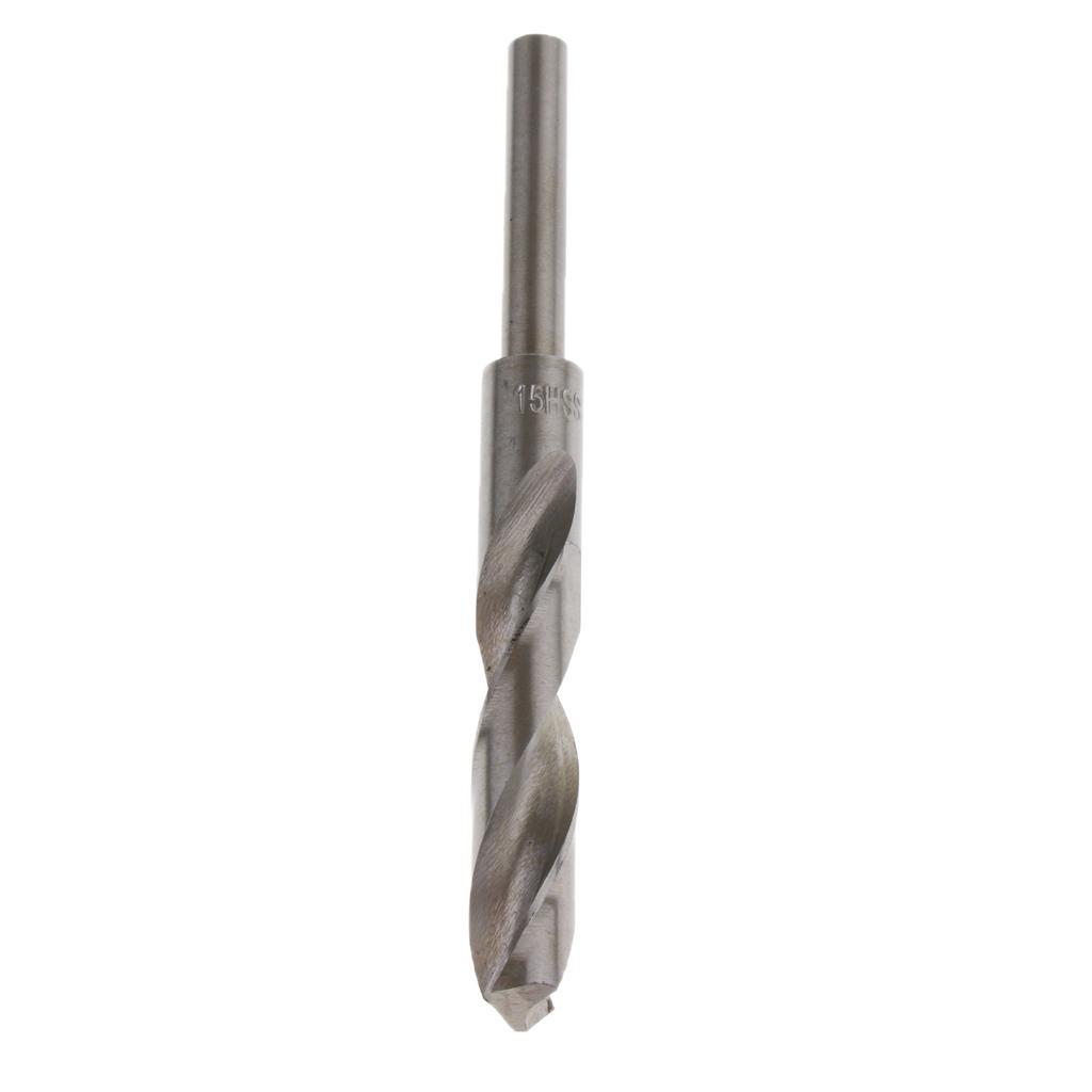 2x1Pc High Speed Steel 1/2 Drill Straight Shank Metal Drill Bit 15mm