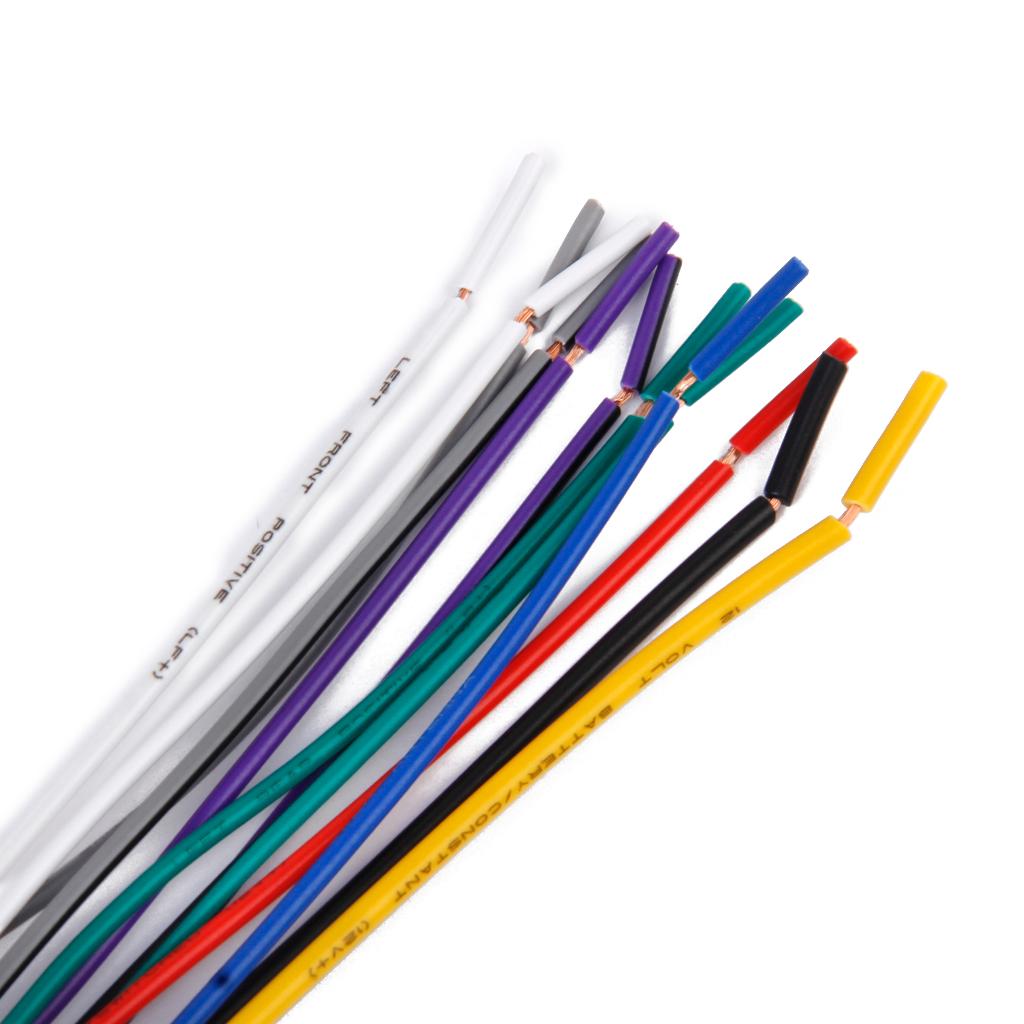 2pcs 16Pin Car Radio Stereo Wire Harness Power Plug Cable For Pioneer 2350