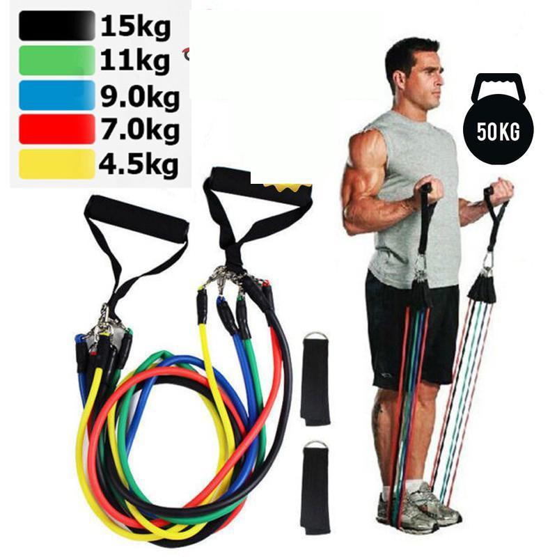 Bộ 5 Dây Ngũ Sắc Tập Full Body - Dụng Cụ Tập Gym