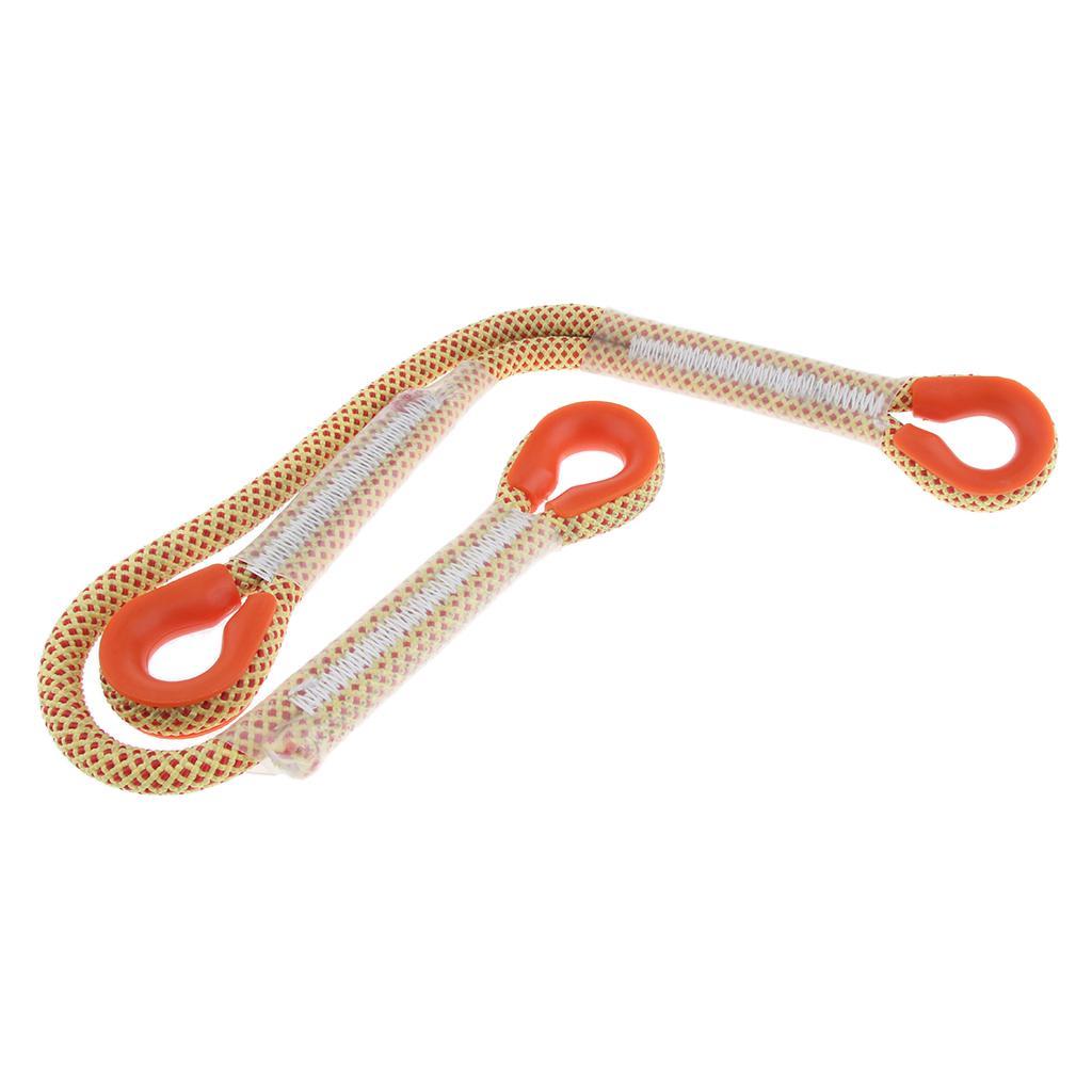 Climbing Utility Cord, 20KN 11 mm Eye to Eye Prusik Loop Pre-Sewn Sling Rope Braid for Rock Mountaineering Tree Caving Arborist Rappelling Rescue