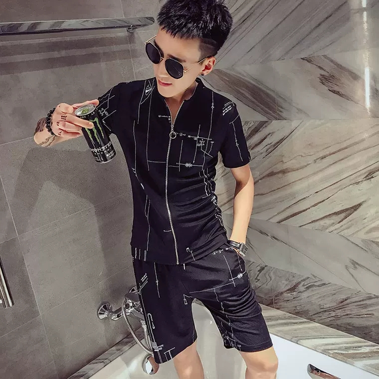 Set đồ Nam sang trọng mang phong cách Hàn Quốc chât vải thun cao cấp co giãn nhẹ thoáng mát hợp thời trang giới trẻ hiện nay