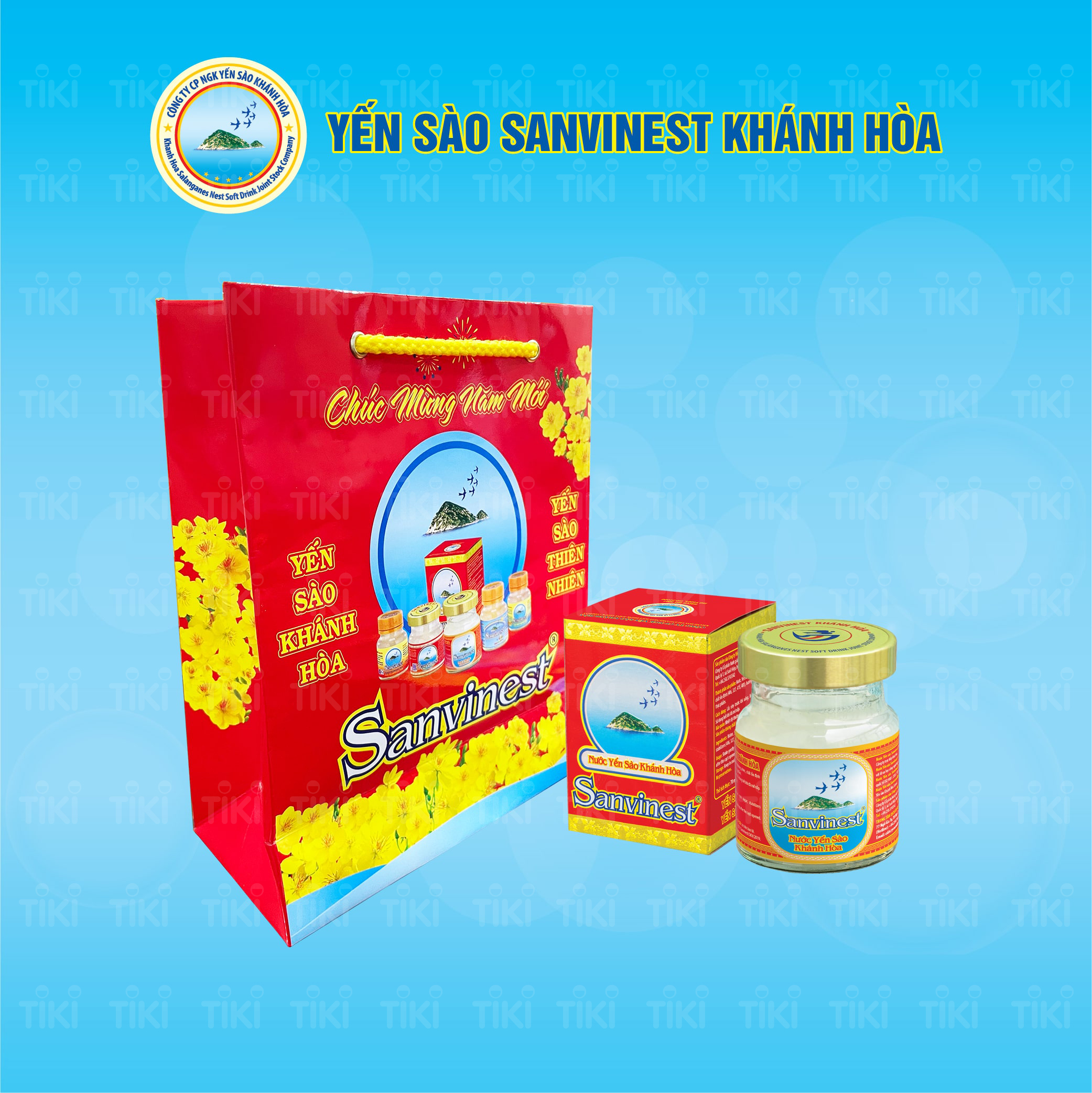 [Thùng 30 lọ xuân] Nước Yến sào Sanvinest Khánh Hòa đóng lọ 70ml - Có đường 101