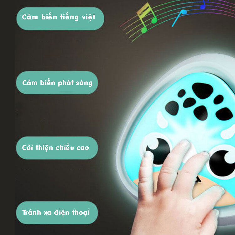 Bộ Chạm Nhảy Tăng Chiều Cao Cho Bé Tiếng Việt Tiếng Anh Tự Động Đếm Màu Sắc Dễ Thương Bafaby 307