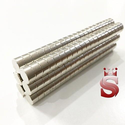 Nam châm vĩnh cửu kích thước 10x5mm mạ nikel