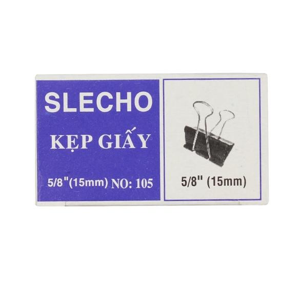 Kẹp Bướm SLECHO 15mm - Hộp 12 Cái (Kẹp Giấy)