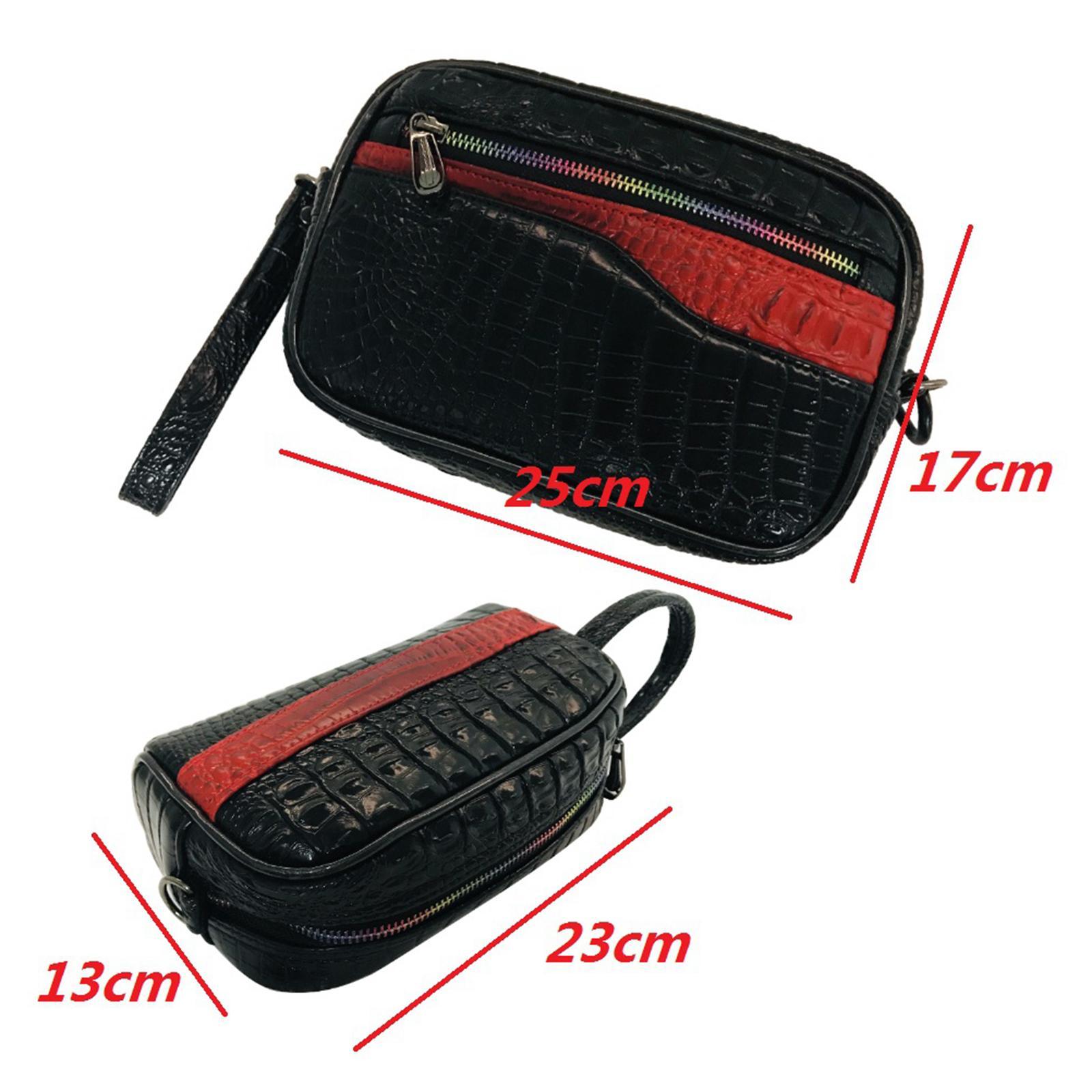 Hellery Men Handbag Mini Carrier Clutch Hand Bag Cards Travel Purse Wallet