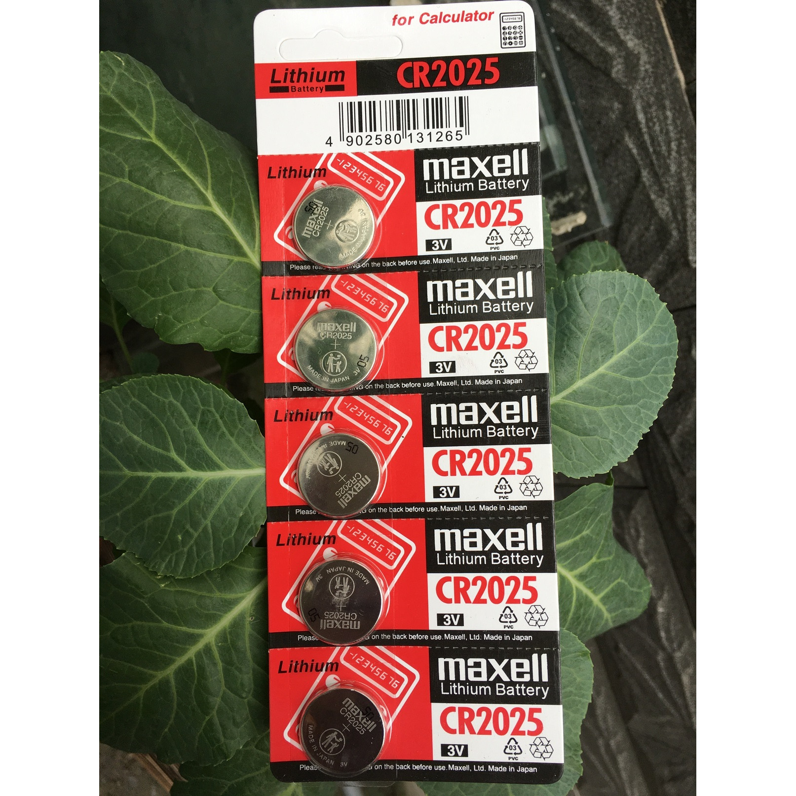 Pin CR2025 Maxell Lithium 3V vỉ 5 viên