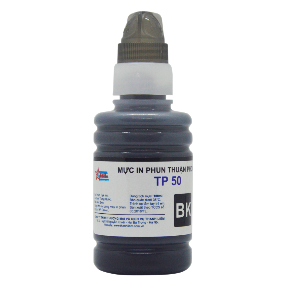 Mực in phun Thuận Phong TP50 dùng cho tất cả các dòng máy in phun Epson, HP, Canon - Hàng Chính Hãng