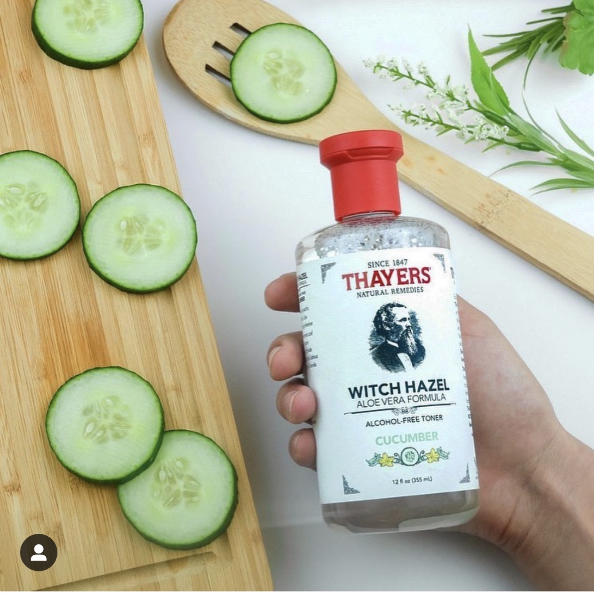 Nước hoa hồng không cồn hương dưa leo THAYERS Alcohol-Free Cucumber Witch Hazel Toner 355ml