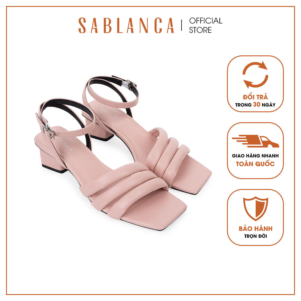 Giày sandal nữ cao gót quai ngang SABLANCA 5050SN0164