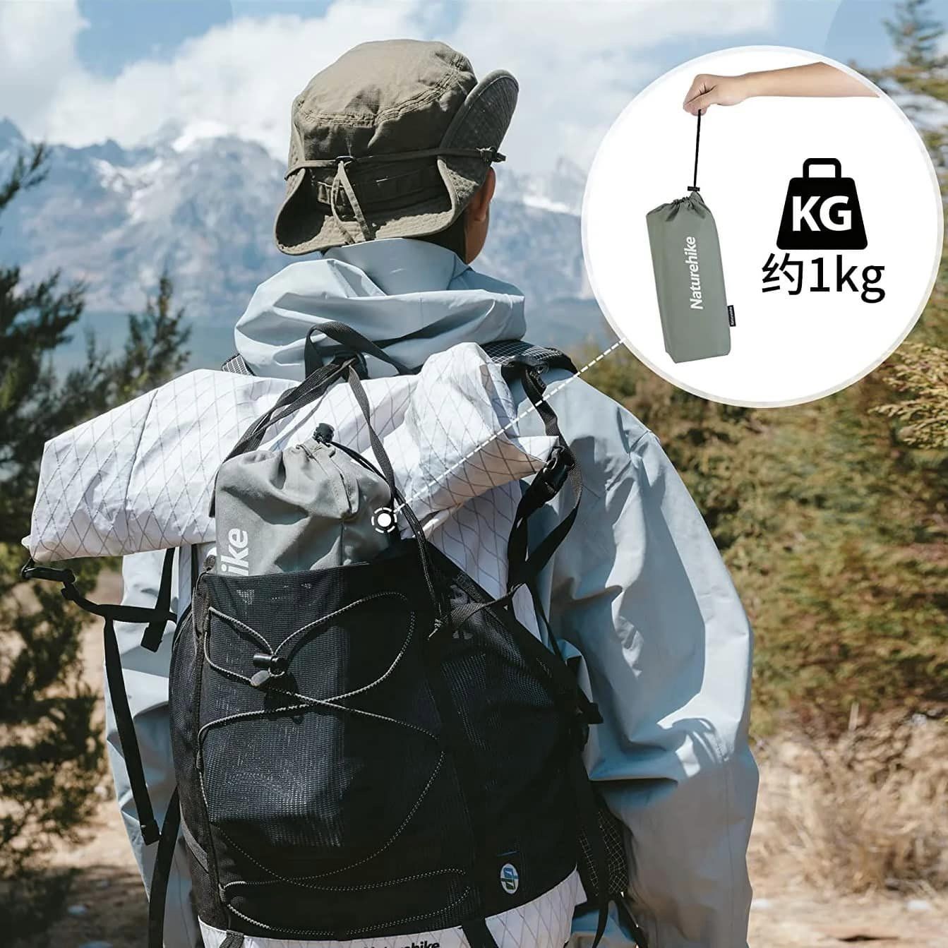 Bàn cắm trại nhôm siêu nhỏ gọn NatureHike CNH22JU050