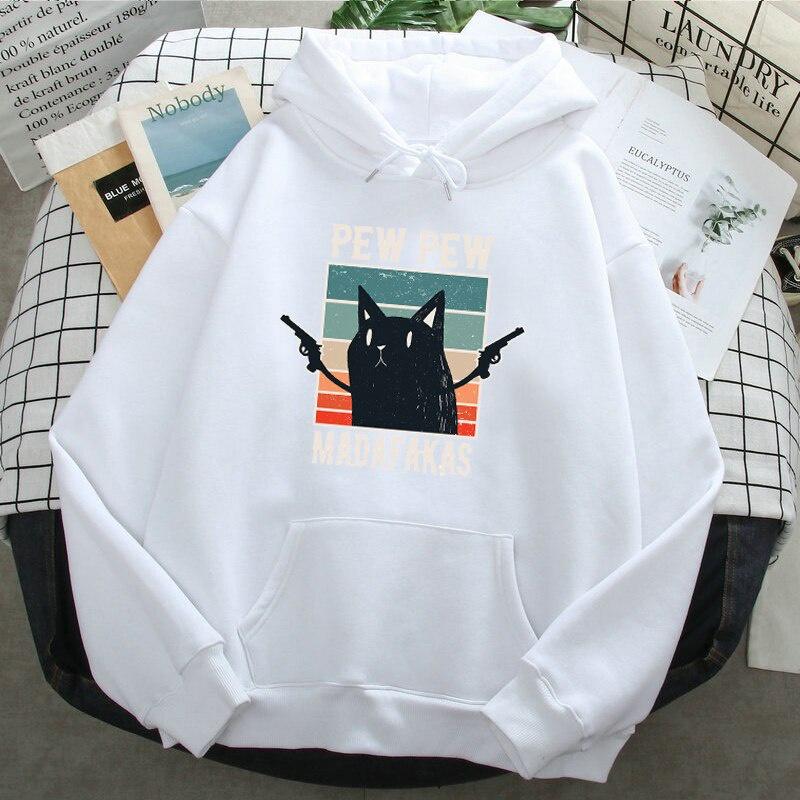 Áo Hoodie Nam nữ in hình Mèo Đen Ngộ Nghĩnh Pew Pew