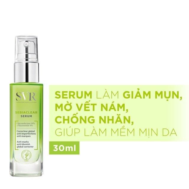 Tinh Chất Dưỡng Da SVR Sebiaclear Serum Làm Mờ Thâm Nám Giảm Mụn Kiềm Dầu Cấp Ẩm Chống Nhăn Mềm Mịn Da