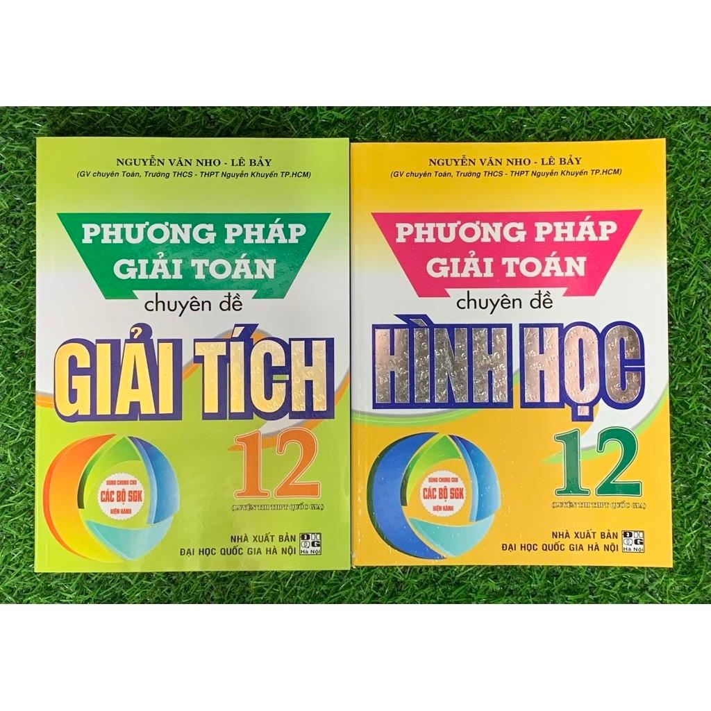 Sách - (Combo 2 cuốn) Phương Pháp Giải Toán Chuyên Đề Đại Số Và Giải Tích 12 + Hình Học 12 (HA-MK1)