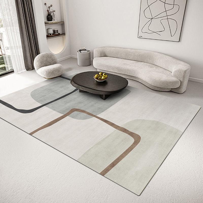 Thảm phòng khách thảm trải bàn trà không trơn trượt Bắc Âu nhẹ nhàng thảm phòng ngủ sang trọng hiện đại tối giản nhà diện tích lớn trong thảm trải sàn sofa.