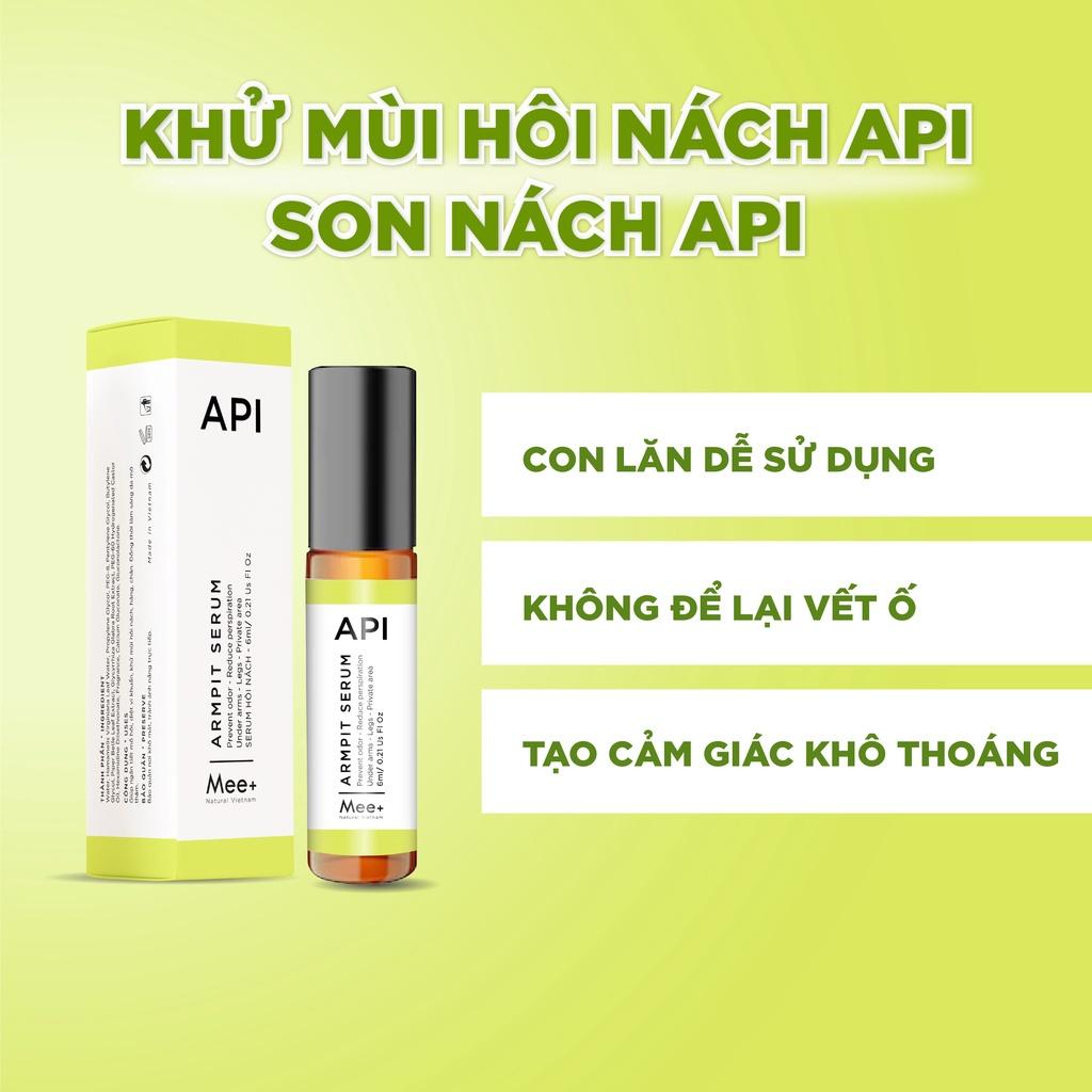 Son Nách API - Serum Trắng Nách , Lăn Nách Mee Natural Mờ Thâm Cấp Ẩm 10ml