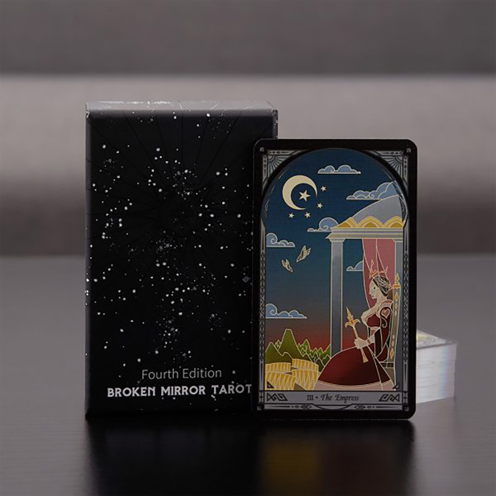 Bộ Bài Broken Mirror Tarot 78 Lá Bài 7x12 Cm Tặng Đá Thanh Tẩy