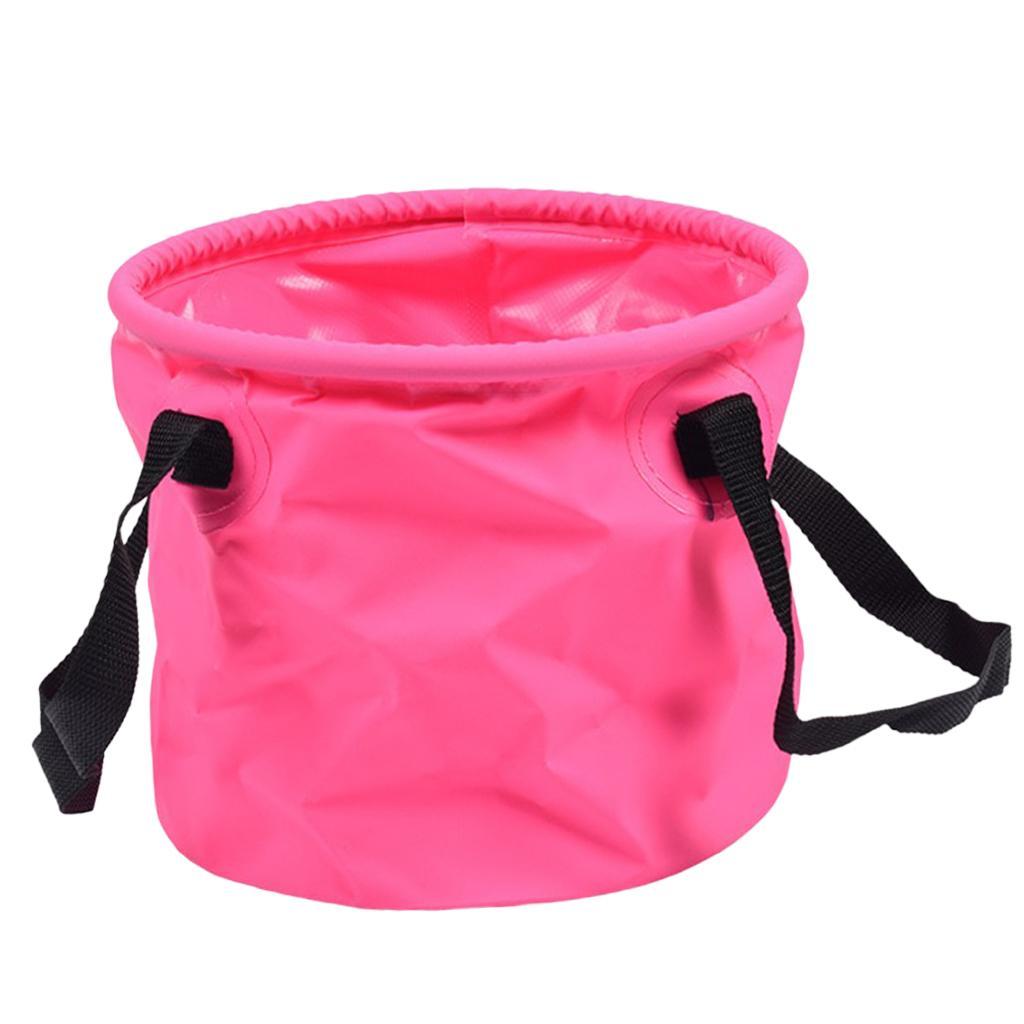 Collapsible Portable Outdoor Wash Basin Water Storage Bucket, Multipurpose Foldable Bucket for Camping Hiking Travelling Fishing Washing