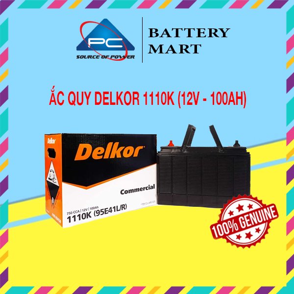 Ắc Quy Delkor 1110K (12V - 100Ah)