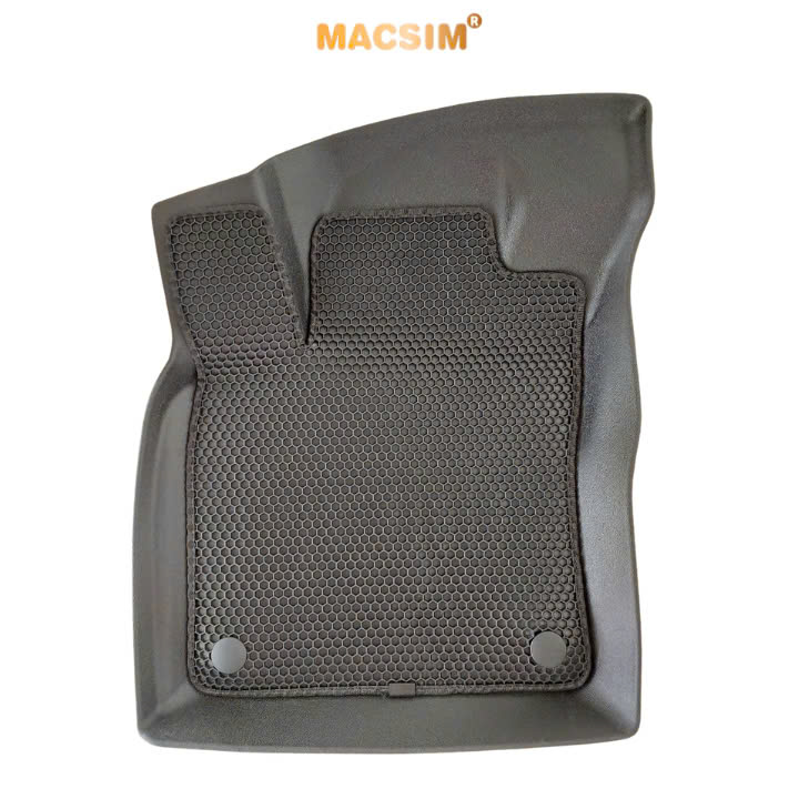 Thảm ô tô(sd1)2 lớp dạng lưới lục giác màu đen cho xe Volkswagen Viloran - bề mặt cao su siêu sạch