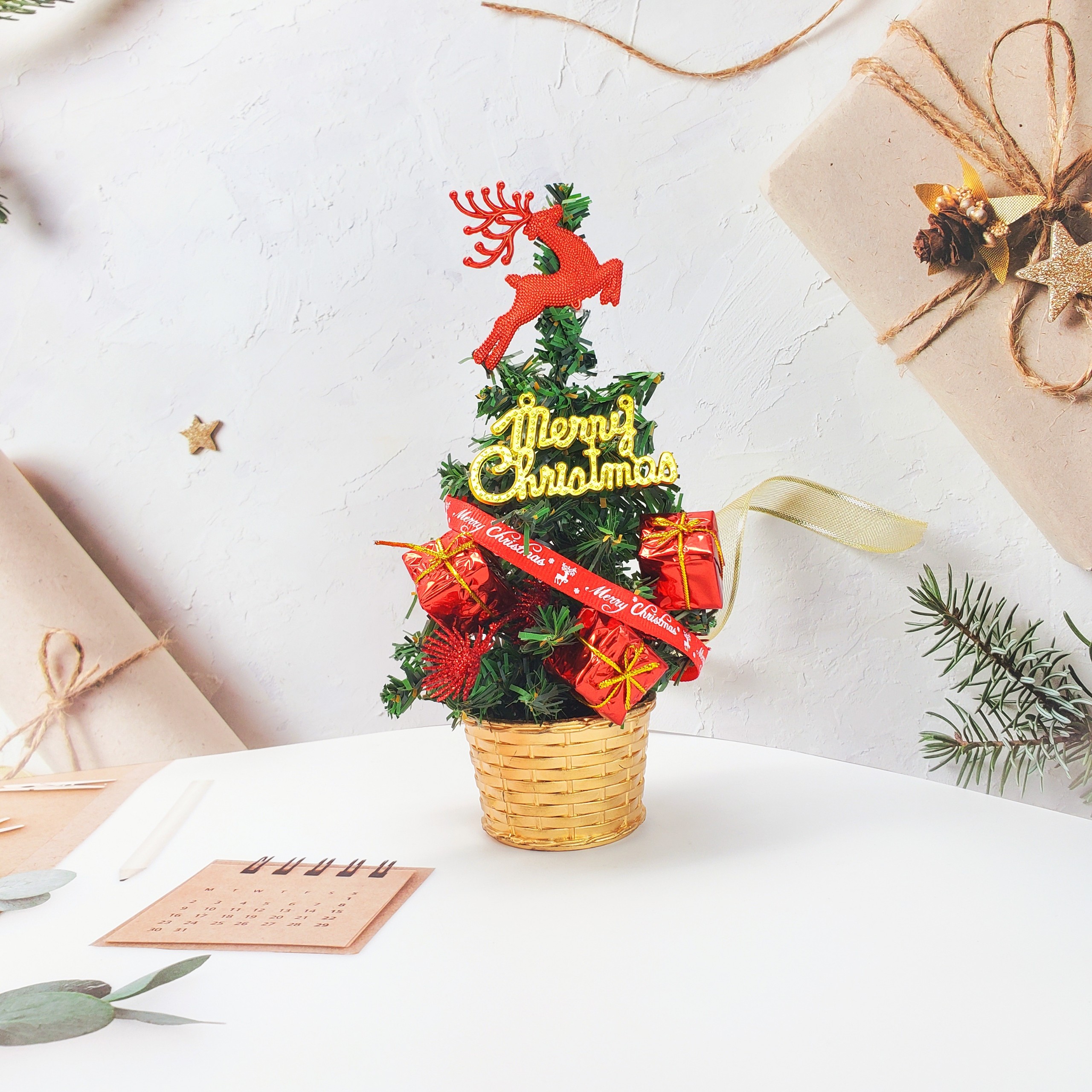 Cây Thông Nhí TNM02 Cây 20cm Trang Trí Giáng Sinh Cây Thông Noel