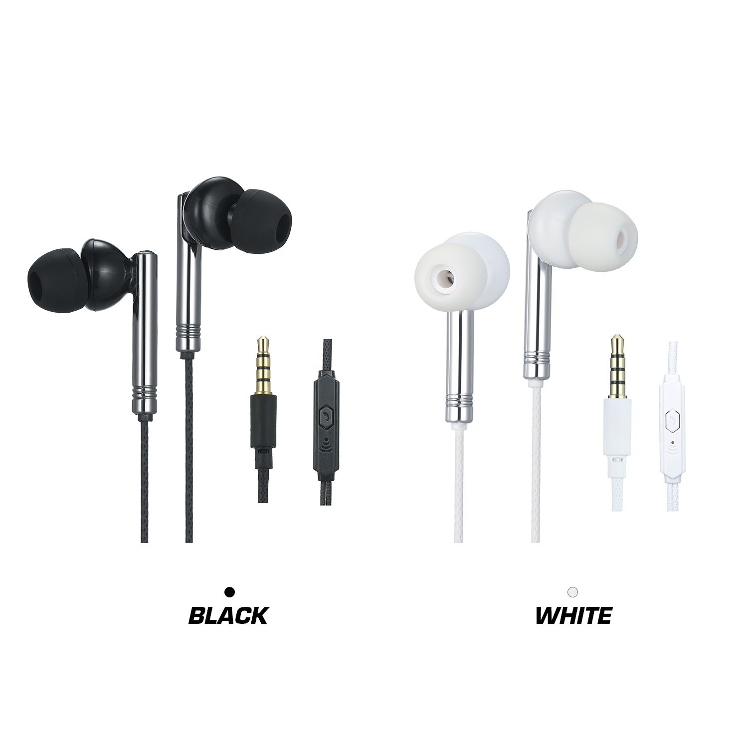 Tai Nghe Nhét Tai Có Dây 3.5mm Điều Khiển Bằng Dây Với Mic Cho Điện Thoại Di Động PC Máy Tính Xách Tay Máy Tính Bảng