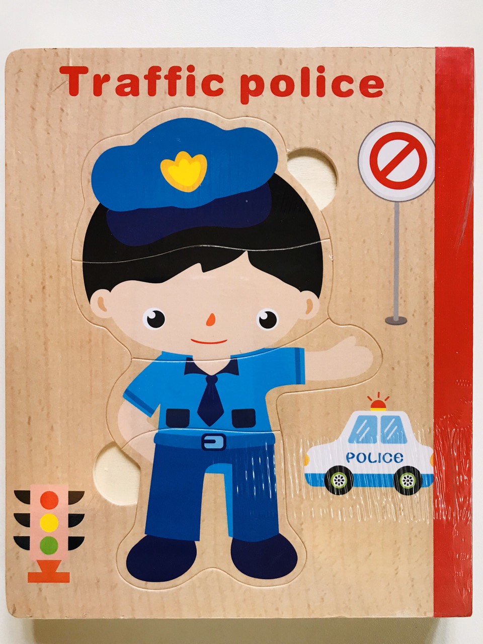 Sách gỗ ghép hình - Combo 2 cuốn sách gỗ ghép hình chủ đề nghề nghiệp và động vật Gnu Kids