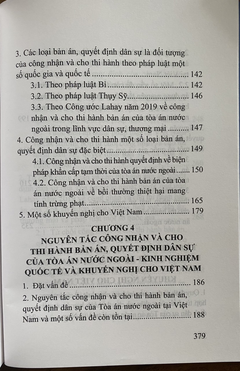 Công nhận và cho thi hành bản án, quyết định dân sự của Tòa án nước ngoài trong bối cảnh toàn cầu hóa và khuyến nghị cho Việt Nam