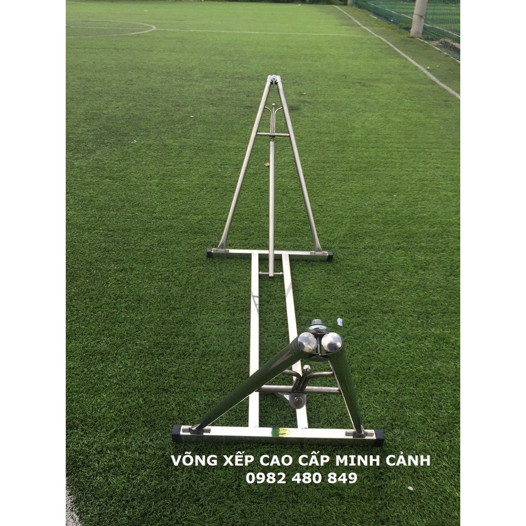 Khung võng xếp thang vuông inox 100% cao cấp hàng xuất khẩu