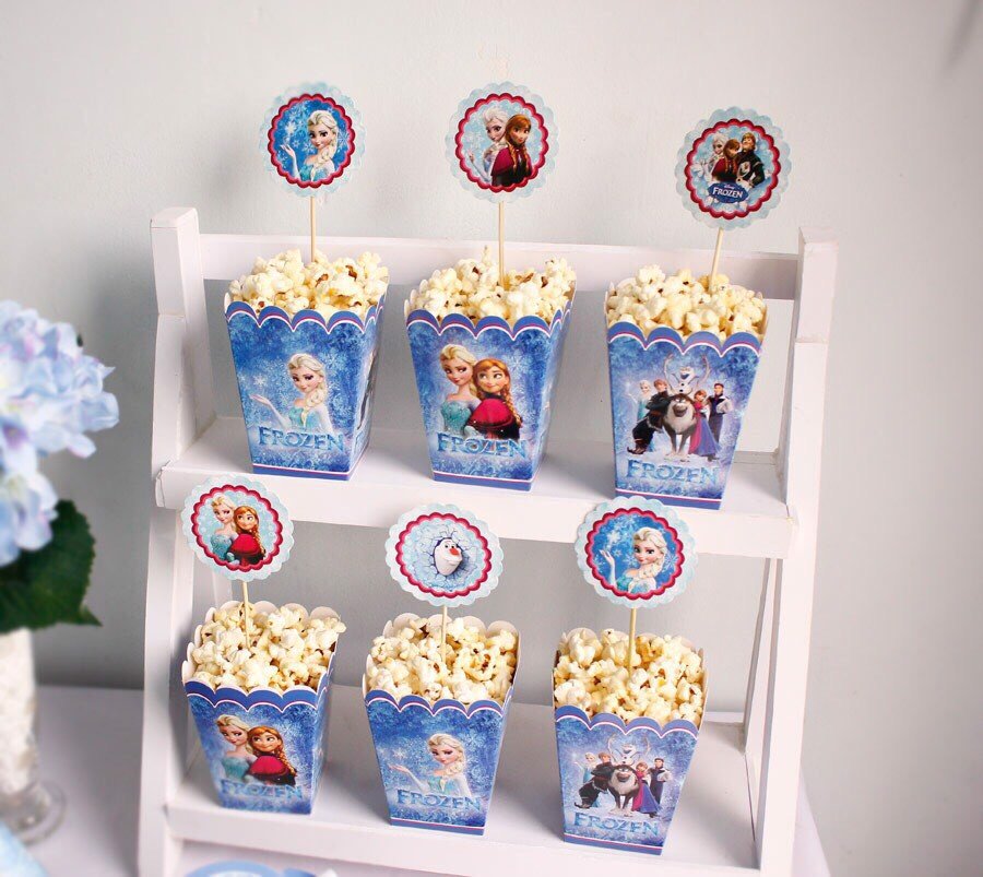 Set 3 cái hộp đựng bắp Elsa - Popcorn box Elsa hbhq24