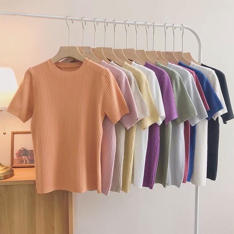 Áo len nữ FM Style, áo kiểu basic cổ tròn 220123100