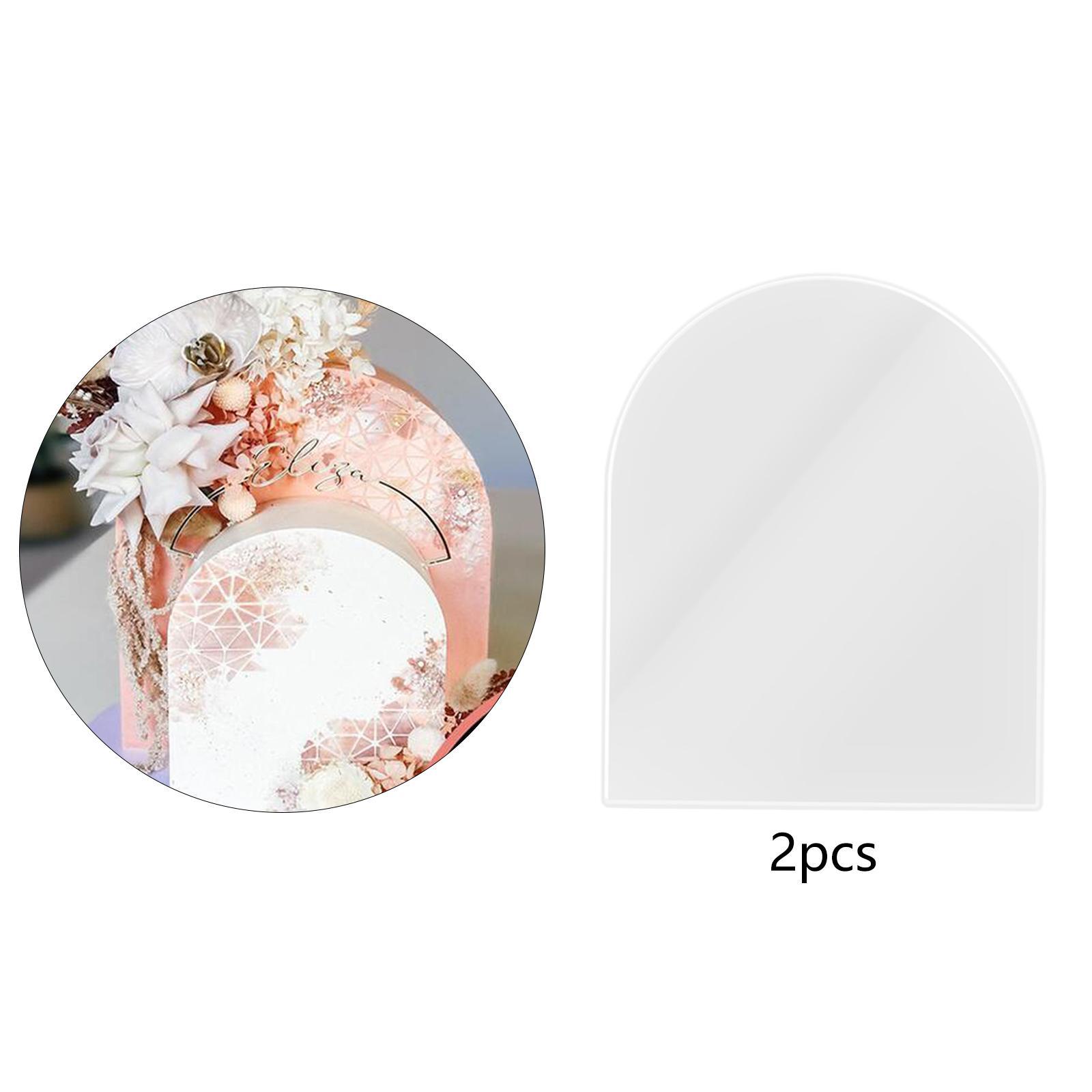 Arched Acrylic Cake Disc DIY Scraper Acrylic Cake Boards Cream Scraper