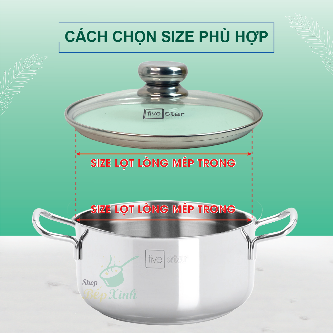 Nắp Kính Cường Lực Fivestar Nồi Và Chảo