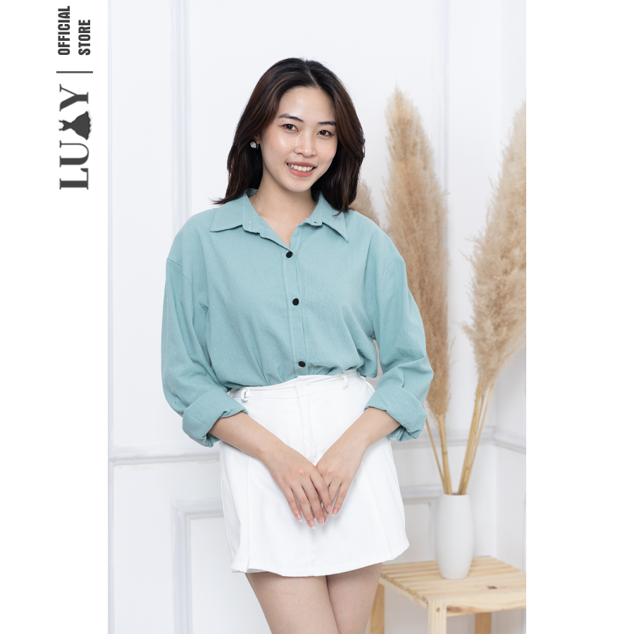 Áo sơ mi nữ dài tay LUXY SM1 đủ size từ 42kg - 65kg