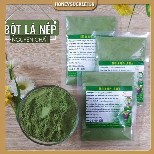 BỘT LÀ NẾP - LÁ DỨA NGUYÊN CHẤT TẠO MẦU TỰ NHIÊN (MẦU XANH LÁ ) GÓI 10G