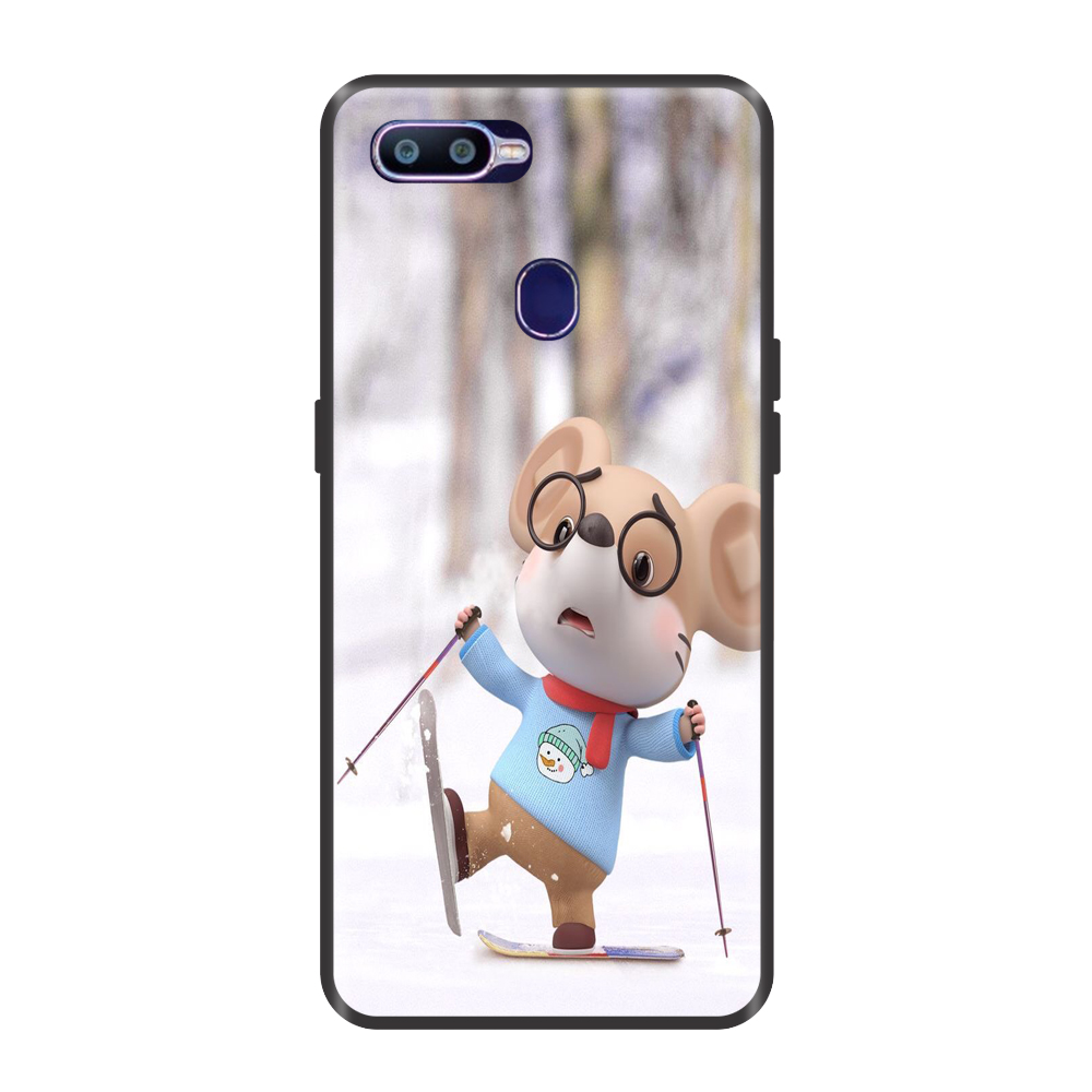 Ốp lưng TPU viền dẻo cho điện thoại OPPO F9 Hình Chuột Tết 2020 - Mẫu 21