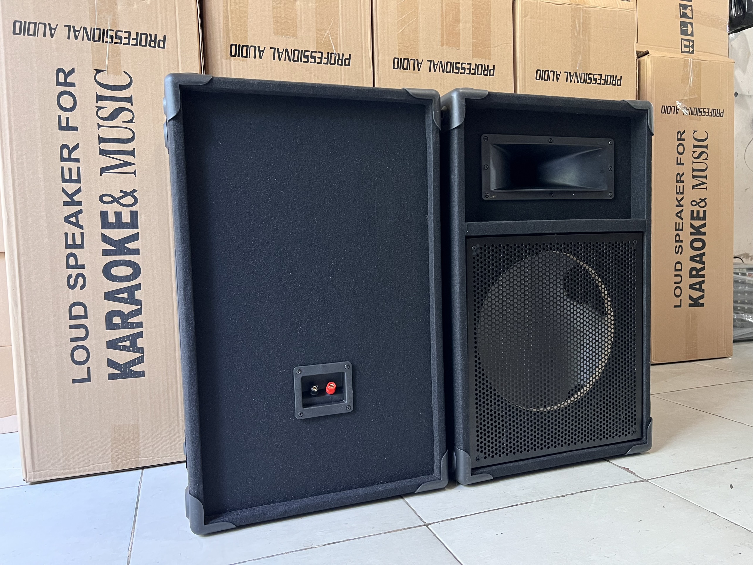 Vỏ thùng loa 3 tấc Nỉ kèn Hải Triều