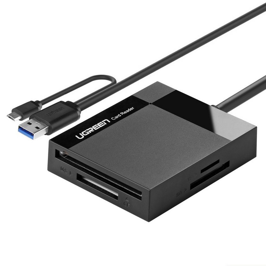 Đầu đọc thẻ USB 3.0 hỗ trợ OTG, TF, SD, CF, MS - Hàng Nhập Khẩu