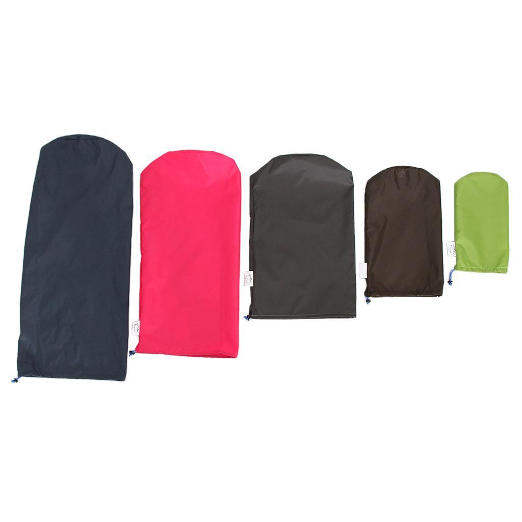 5Pcs Waterproof Nylon Drawstring Bag Pouch Travel Camping Hiking Storage Organizer