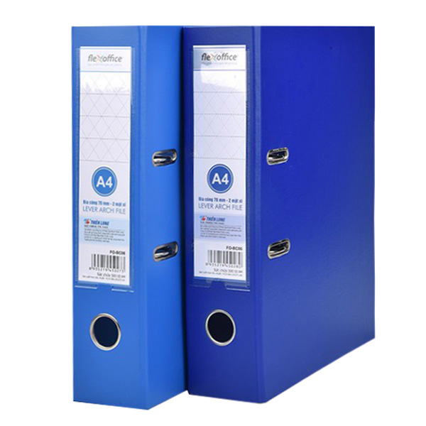 Bìa Còng Flexoffice A4 / Fo-BC12 70mm - Giao Màu Ngẫu Nhiên