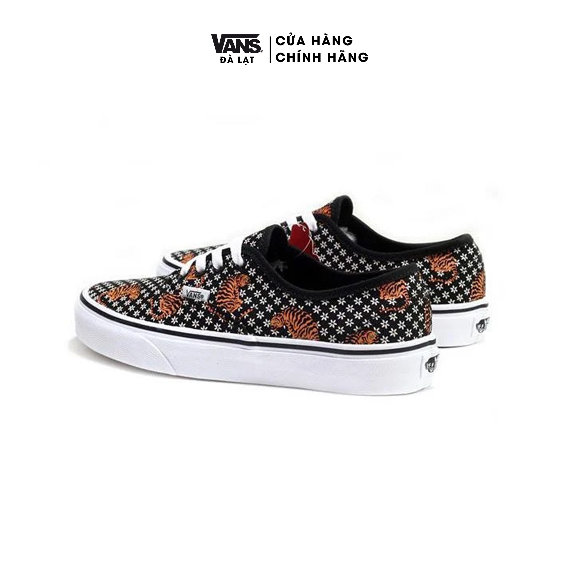 Giày thể thao thấp cổ nam nữ họa tiết hoa và hổ Vans UA Authentic Tiger Floral - VN0A2Z5I19M