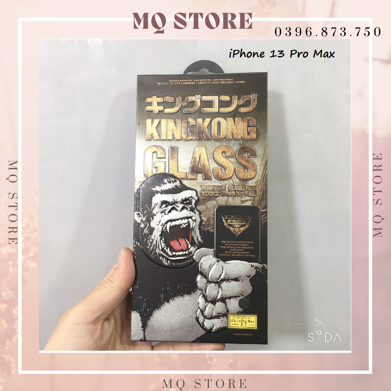 Kính cường lực full màn hình cao cấp KingKong dành cho iPhone 13/ 13Pro/ 13 Pro Max