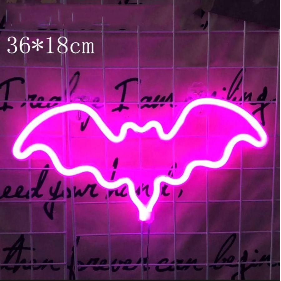 Đèn led NEON treo tường ,trang trí phòng ngủ dùng pin và USB nhiều kiểu dáng decor phòng ngủ