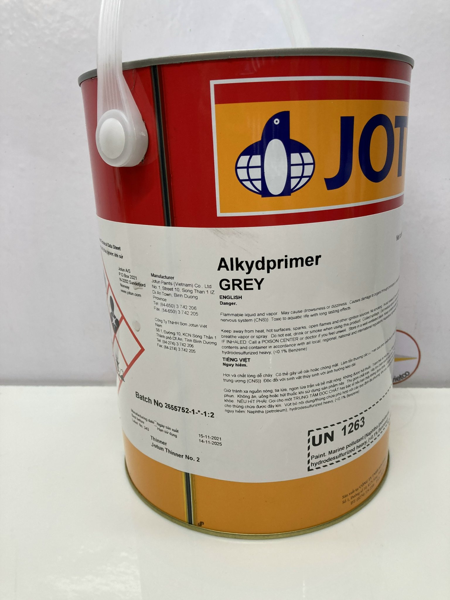 Sơn lót chống rỉ Jotun Alkyd primer Grey_5L