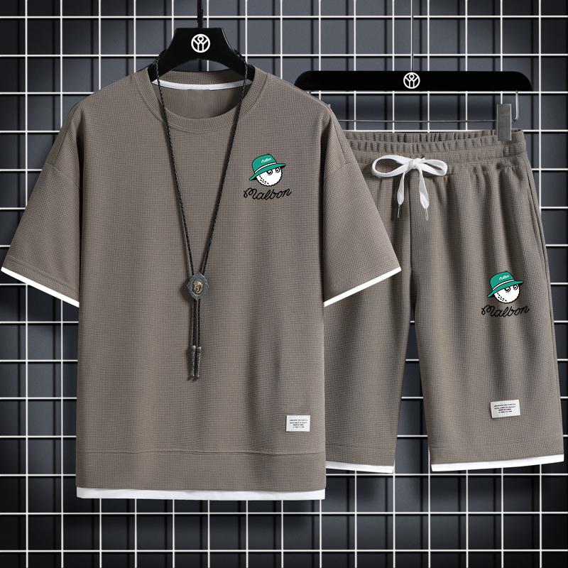 Golf 2023 Mùa hè Mới thời trang thể thao lỏng lẻo hai mảnh đặt nam thời trang chất lượng cao đa chức năng thoải mái Color: 8 Size: M