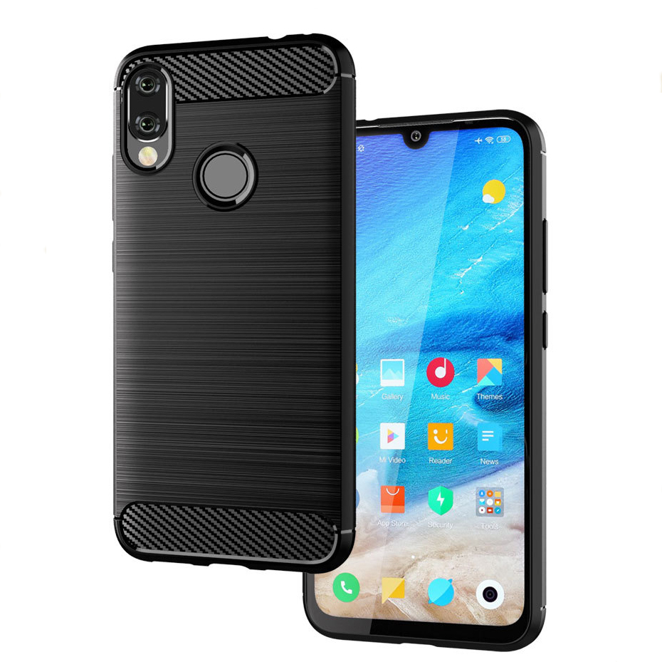 Ốp Lưng Chống Sốc Vân Cabon Cho Điện Thoại Xiaomi Redmi Note 7 Pro